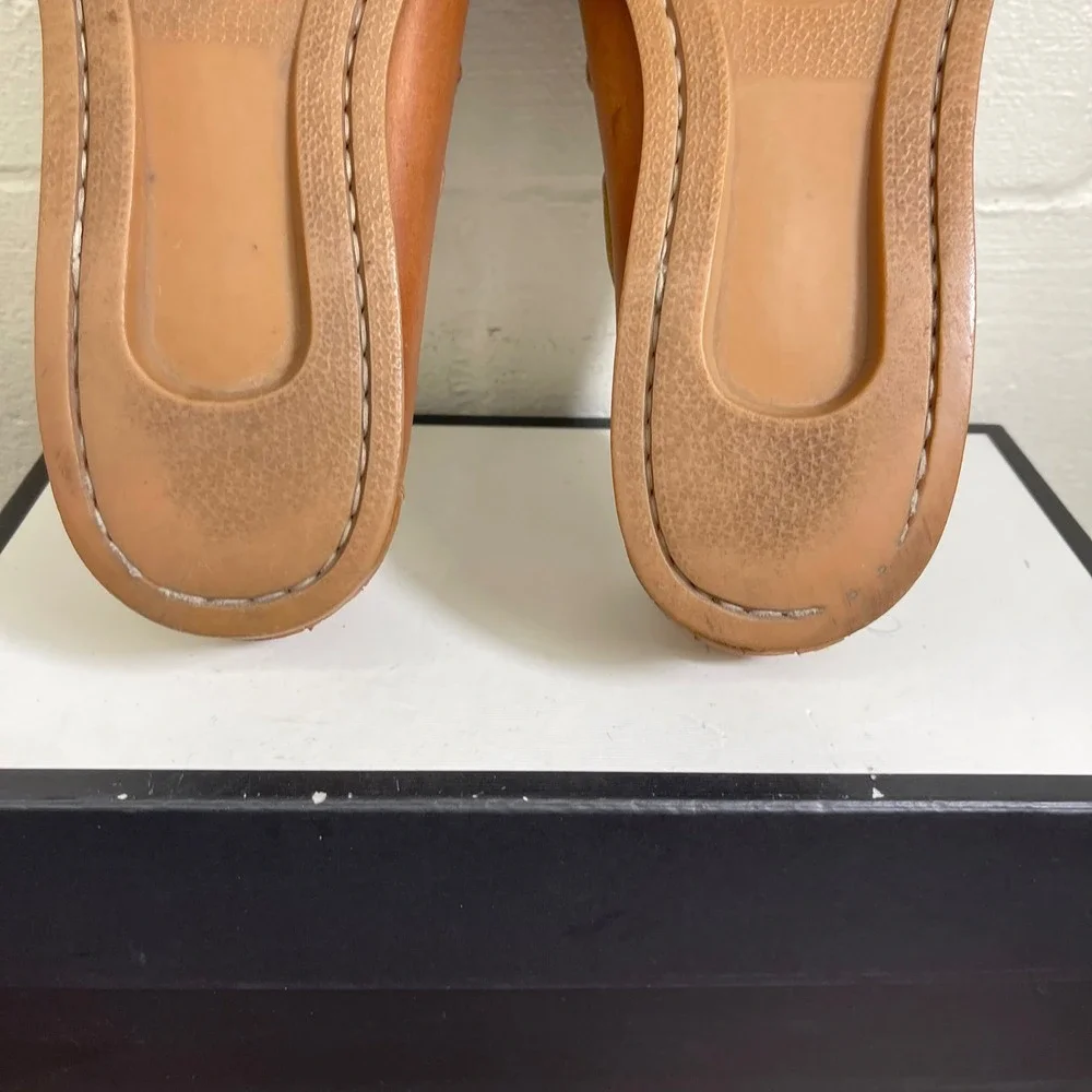 LL Bean Signature 297560 Moc Brown‎ Leather Casual Loafer Slip On Mens Size 13 D